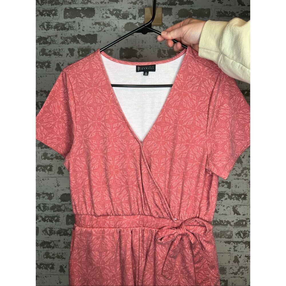 Bobeau | women pink jumpsuit shorts